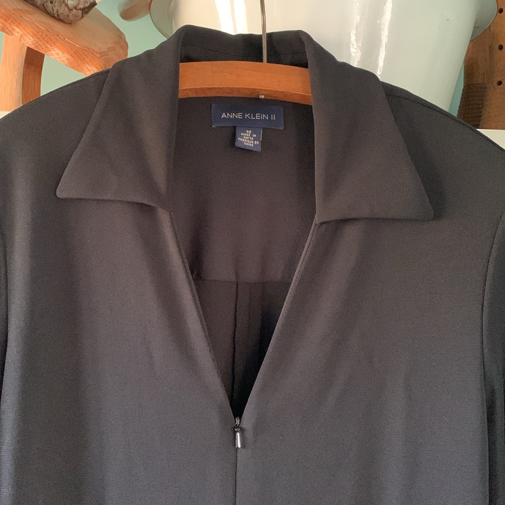 Anne Klein II sz 12 Elegant Black Jumpsuit vintage euc - Picture 7 of 10